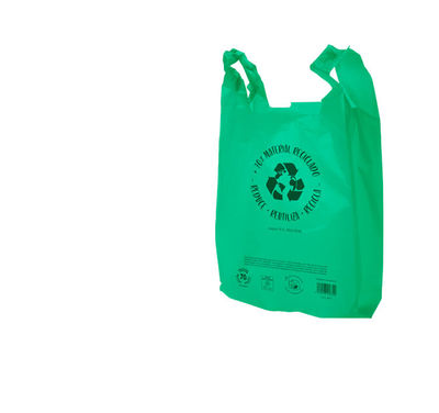1.000 Sacos 70% reciclados verdes 42/28x53 cm
