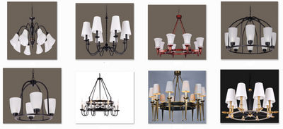 1 conteneurs de luminaires Lustre Plafond Lampe Suspensions chandelier moderne - Photo 4