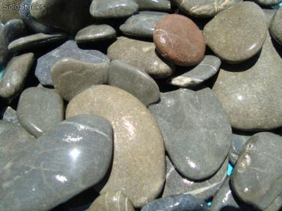 1 kilo de piedras de rio (planas)