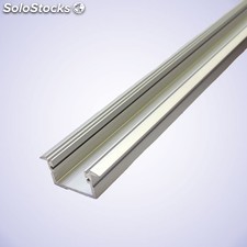 1 metro perfil aluminio para empotrar 24,5x9 mm