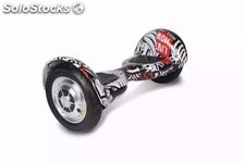 10&quot; Hoverboard gyropode electric auto équilibre Scooter auto balance crâne rouge