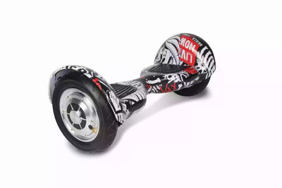 10&quot; Hoverboard gyropode electric auto équilibre Scooter auto balance crâne rouge