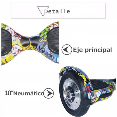 10&amp;quot; Hoverboard Patinete Eléctrico Bluetooth Scooter patinete equilibrio - Foto 2