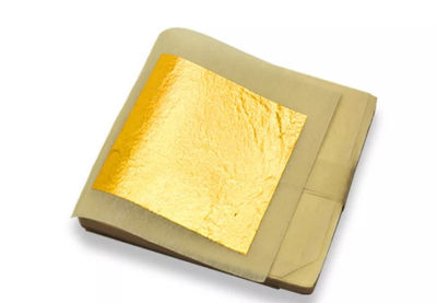 10 Laminas pan de oro comestible de 4,33x4,33cm