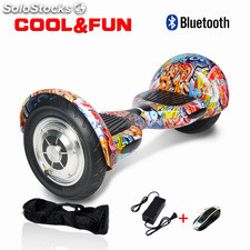 10&quot; Patinete Eléctrico Bluetooth Scooter balance hoverboard Auto equilibrio
