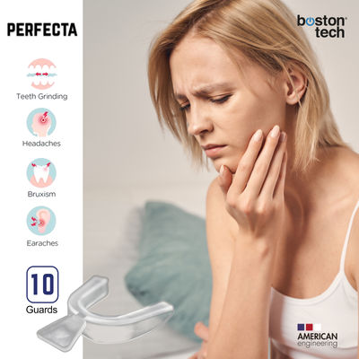 10 talas dentais placas de descarga noturna protetores bucais para dorm - Foto 2