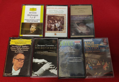 100 cassettes de música clásica variadas
