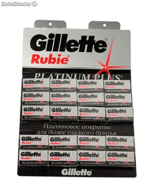 100 Cuchillas Doble Hoja Gillette Rubie Plus