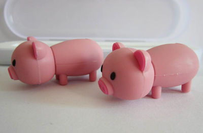 100% Réel Capacité Stylo Lecteur Mignon pink pig 2 G USB Flash Drive Pen Drive - Photo 2