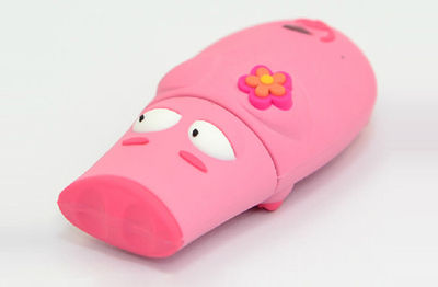 100% Réel Capacité Stylo Lecteur Mignon pink pig 2 G USB Flash Drive Pen Drive - Photo 3