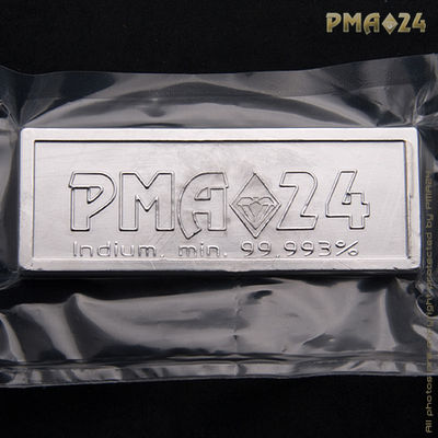 1000 gramos Lingote de Indium PM24 pureza minima 999,3 % producido en alemania