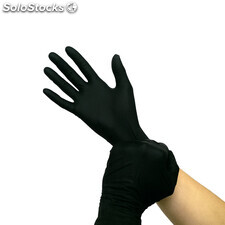 1000 guantes de nitrilo 5 gr negro talla XL