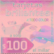 1000 Tarjetas de presentación a color 4x1-Barniz u.v. Imprenta publicidad offset