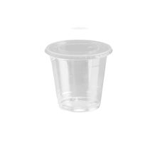 1000 vasos 360 ml + tapas planas cerradas PET 92 mm