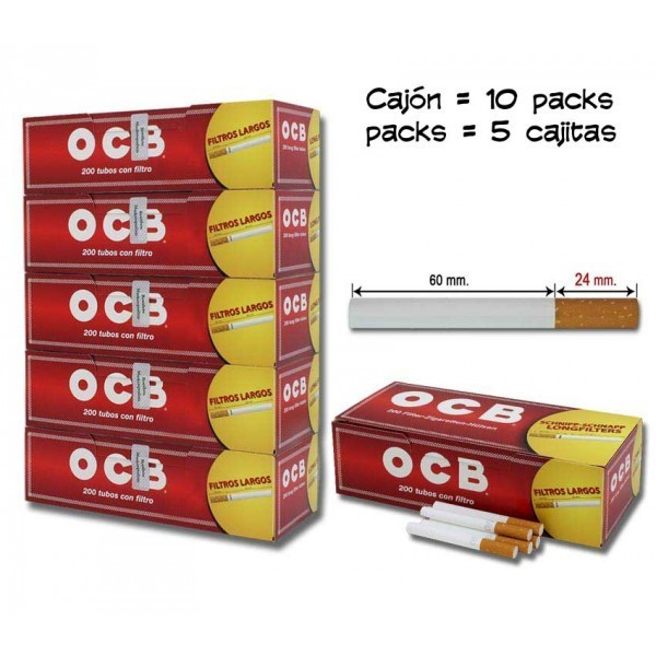 FumandoEspero Pack de 3000 Tubos OCB : : Salud y cuidado personal