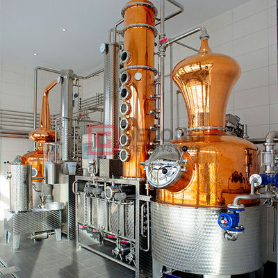 1000L Whiskey Brandy Gin Micro Brewing Equipment Alcohol Copper Distiller - Foto 5