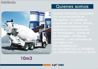 10m3 camión de hormigón