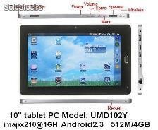 10pol tablets pc mid umd android2.3 ix210 512m 4g wifi gps hdmi macchina fotogra