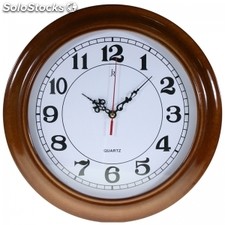 11407 | Reloj Pared Analogico Madera 34Cm Mod.986