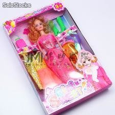 12.5&quot; Muneca Barbie plastico, el ultimo diseno color surtido