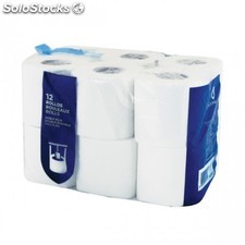 12 u. Papel higiénico 2 capas 23 metros - 190 servicios 9 cm blanco celulosa