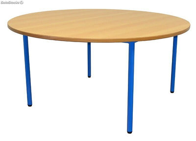 120 cm - Table ronde pour école maternelle CARINA