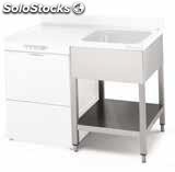 1200x600 lave-vaisselle en rack FL612 d / i plan de travail 5896121/5896122