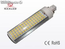 13w led plug light, g24, Aluminum housing, frosted / clear pc lens, 1170lm