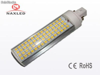 13w led plug light, g24, Aluminum housing, frosted / clear pc lens, 1170lm
