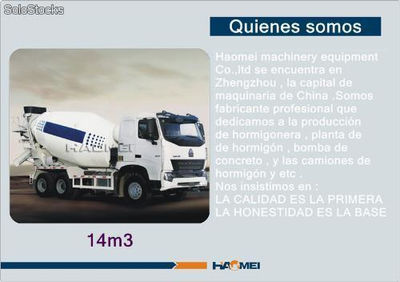 14m3 camión de hormigón