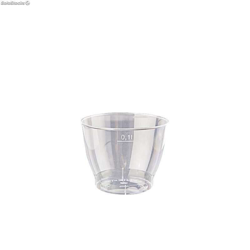 Cristal de plástico duro transparente de 1 oz de vidrio de chupito  transparente, paquete de 50