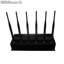 15w High Power Cell phone Jammer with 6 Powerful Antenna ( 4g lte + 4g Wimax)