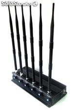15w High Power Cell phone Jammer with 6 Powerful Antenna gps+ lojack jammer