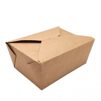 160 cajas take away kraft 2100ml 20x14cm