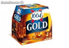 1664 Gold Kronenbourg Biere Blonde 6,1% : le pack de 6 bouteilles de 25cL