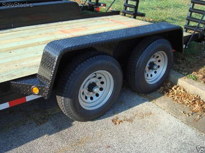 16ft x 82&amp;quot; remolque para equipo y maquinaria, trailer para vehiculos 10 000 lb. - Foto 2