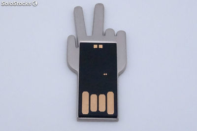 16G Memoria USB de metal con logo a serigrafía y grabado por láser gratis 114
