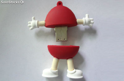 16G mini M &amp;amp; M bande dessinée USB Flash Drive Lecteur de Mémoire Stick Cadeau - Photo 3