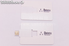 16G Tarjeta memoria USB promocional con impresión de imformación de empresa 150