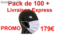 179€ = 100 masques lavables + Livraison Express (Coronavirus Covid-19)