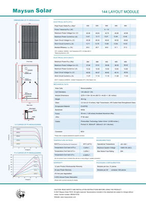 182MM pannelli solari/moduli solari/impianto fotovoltaico 540w mezza cella PERC - Foto 5