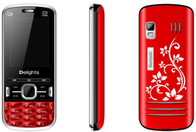 2.2pul celular basico chino cell phone q6 sc6530 gsm dual-sim FM bt camara