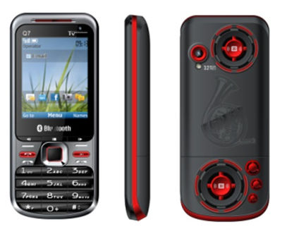 2.2pul celular basico chino cell phone q7 sc6530 gsm dual-sim FM tv bt camara