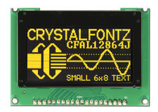 2,4 Zoll (6,1cm) Grafik-OLED-Modul - Display: gelb-grün, kein Backlight