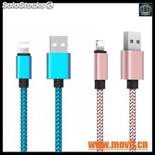 2.4A 2 In 1 Mobile Phone Cables para IPhone 5 6 6s Plus