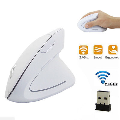 2.4G ergonômico Vertical Mouse Óptico USB Sem Fio Computador PC Portátil - Foto 3