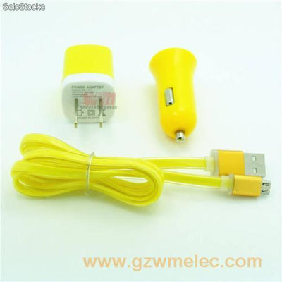 2 port car charger for mobile phone - Foto 2