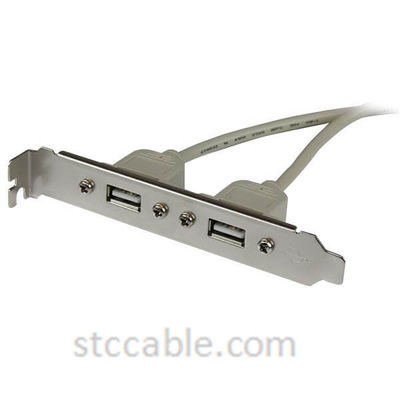 2 Port USB A Female Slot Plate Adapter - Foto 2