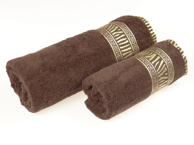 2 ręczniki bawełniane zebra gold 50x90+70x140