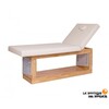 2 Secção mesa de massagem fixa com base em madeira natural - Occi WKS017.A26